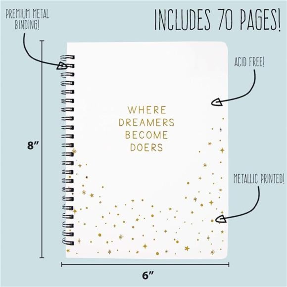 D.I.Y. Dreamers Become Doers Journaling Set, Stationery Set, Bullet Journal Kit - Picture 2 of 6